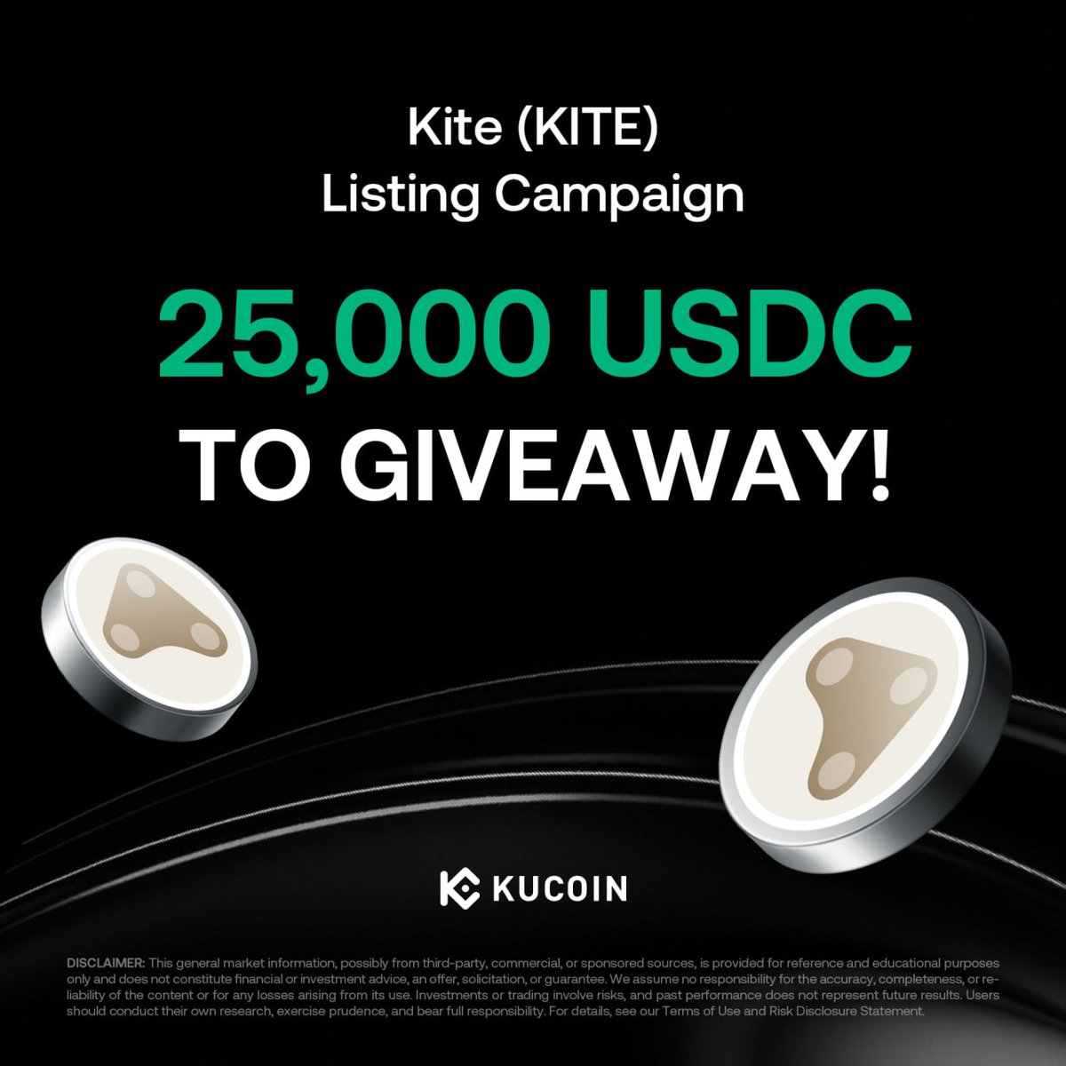🎉 Kite (KITE) is bringing rewards to #KuCoin!
 
🔹Activity: KITE GemSlot Carnival – Share 25,000 USDC
 
Don’t miss your chance to earn more as $KITE goes live on #KuCoinSpotMarket!
kucoin.com/announcement/e… 

👉 Follow <a href="/GoKiteAI/">KITE AI</a> and <a href="/kucoincom/">KuCoin</a> on X or join our Discord to stay