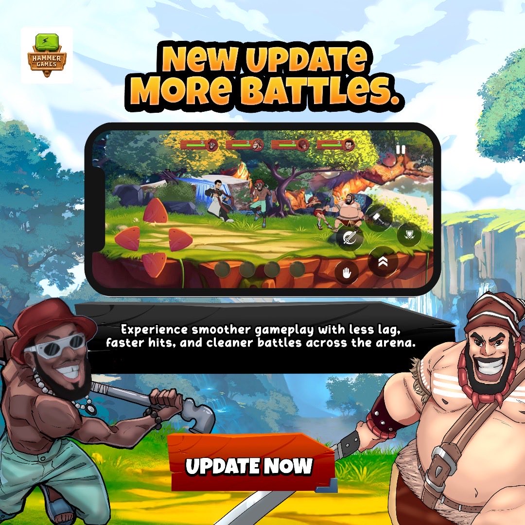 hammergameworld's tweet image. A new update is here with exciting new game modes and major bug fixes. 

Enjoy smoother gameplay, faster hits, and cleaner battles across the arena.

Get it now: linktr.ee/hammergamesoff…