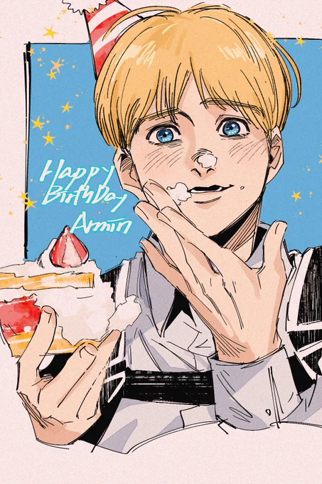 #アルミン生誕祭2025 好啦 認真畫圖