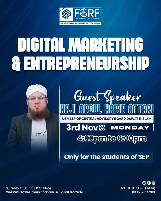 MadaniChannel's tweet photo. Get ready for an insightful discussion with Abdul Habib Attari.
#AbdulHabibAttari #FGRF
#DigitalMarketing #Entrepreneurship https://t.co/kkX9cJafAZ