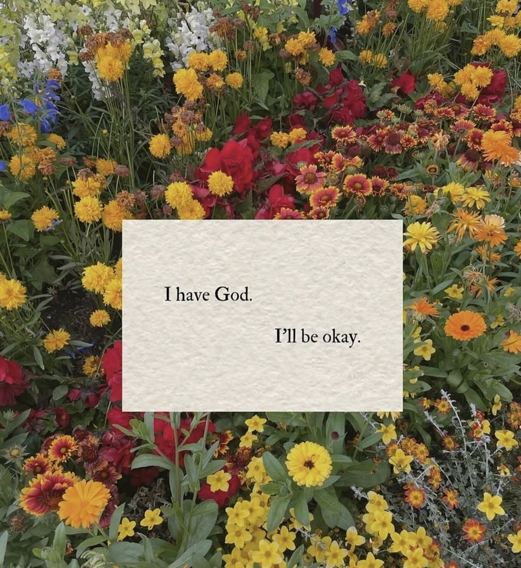 God got me.