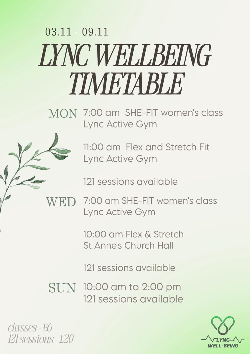 lync_active's tweet image. 🚨 Lync Activity Pass launches today! 💥

All your favourite sessions included - plus Kids Fitness (Tues 4:30pm) &amp;amp; Junior Rugby Stars (Sat 9:30am) 🙌
(No Lift Lab tonight)

Just £30/month 🔗 #LyncActive #LyncActivityPass