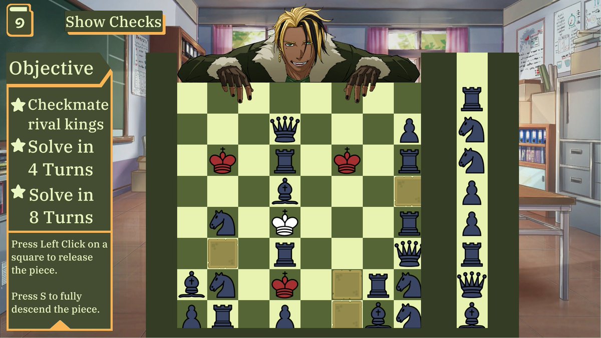 chesstrisGame's tweet image. Designed by an ex-pro chess player, Chesstris fuses Chess with Tetris and blurs the lines between Puzzle and Visual Novel.

🎨Unique hand-drawn Characters.
💭Every dialog contains ways to shape your story. 
🧩Secret levels, high scores, and more.
#solodevsurvivor