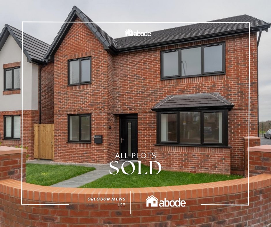 ✅Final Plot Sold  | Gregson Mews, Crosby

Completions are underway and new homeowners are already settling in ahead of the holidays 🤩

Thank you to everyone involved 💙

Thinking of selling?

🔗 book your free valuation abode-group.co.uk/selling/