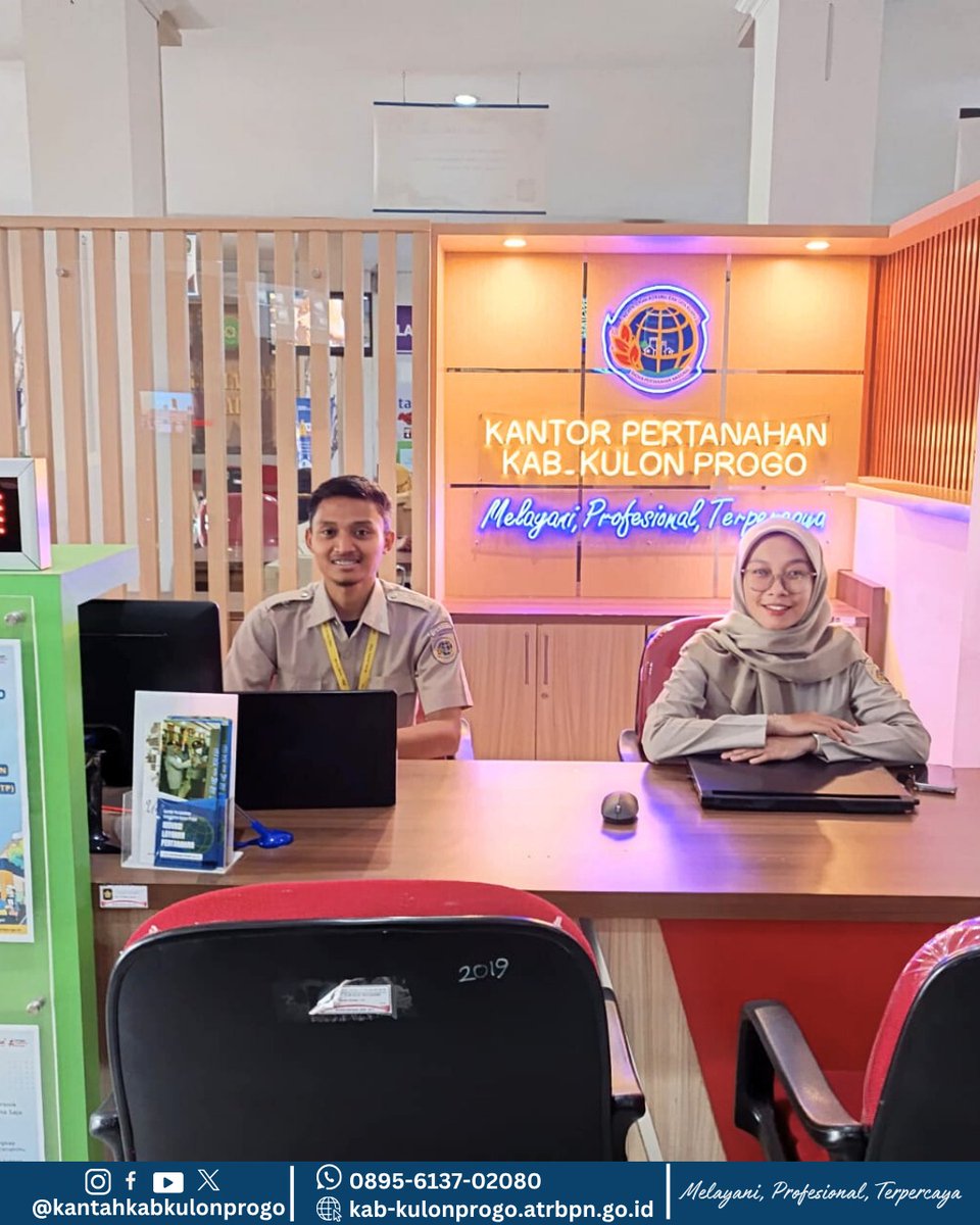 atr_bpnkprogo's tweet image. Hallo, #SobatATRBPNKulonProgo

Kami hadir lebih dekat untuk mempermudah pelayanan pertanahan bagi masyarakat! 🤝✨

Untuk memaksimalkan pelayanan bisa terjangkau oleh masyarakat, Kantor Pertanahan Kabupaten Kulon Progo buka kembali Mal Pelayanan Publik setiap Hari Senin dan Kamis