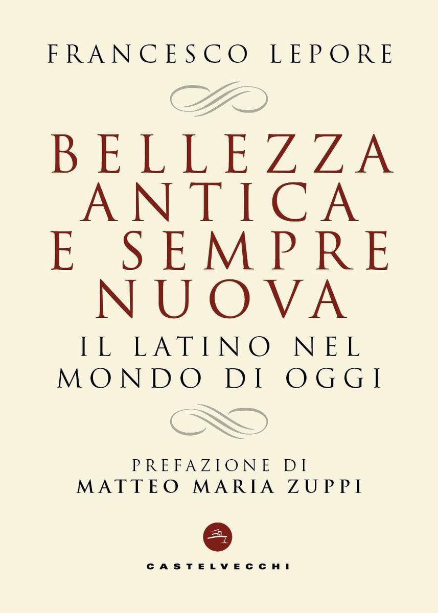 🗓️ Venerdì 7, ore 18, presenterò a Milano il mio ultimo libro “Bellezza antica e sempre nuova. Il latino nel mondo di oggi”, prefato dal cardinale Matteo Maria Zuppi, nell’ambito de #LinkiestaFestival. 

📖 Ne parlerò col collega <a href="/Florabant/">Andrea Fioravanti</a>. Non mancate