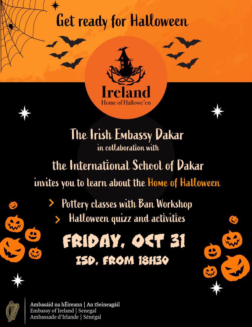 IrlEmbDakar's tweet photo. Thanks you 🙏 to all the young artists who created their own pumpkins to celebrate Halloween in Dakar 🇮🇪🇮🇪🎃
@ISDakar https://t.co/nqRzBufTd8