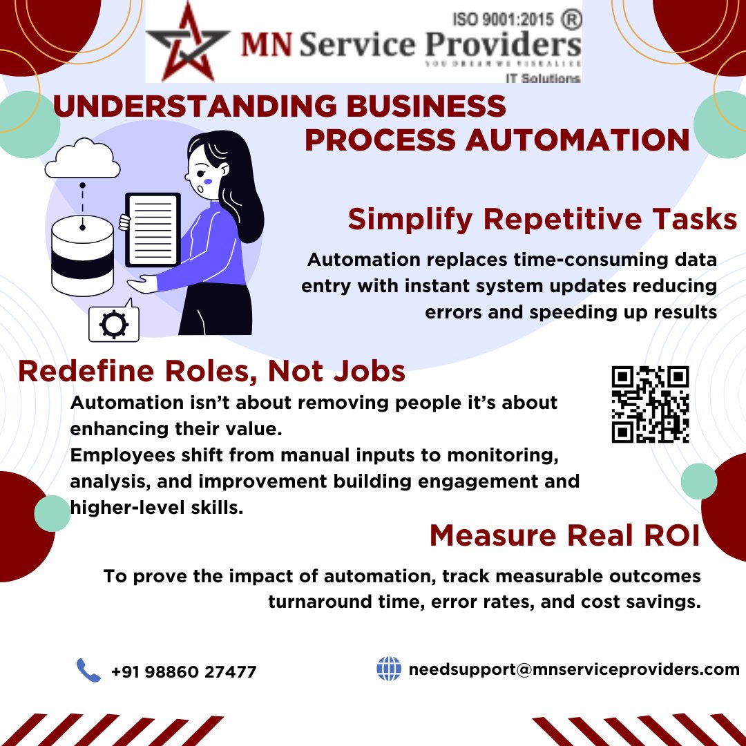 mnservicepro's tweet image. Before: manual order entry; After: automated order routing — 70% faster processing. See the steps and roles that changed.

needsupport@mnserviceproviders.com
+91 98860 27477

#BusinessProcessAutomation #ProcessAutomation #Automation #WorkflowAutomation
#BPA #AutomationSolutions