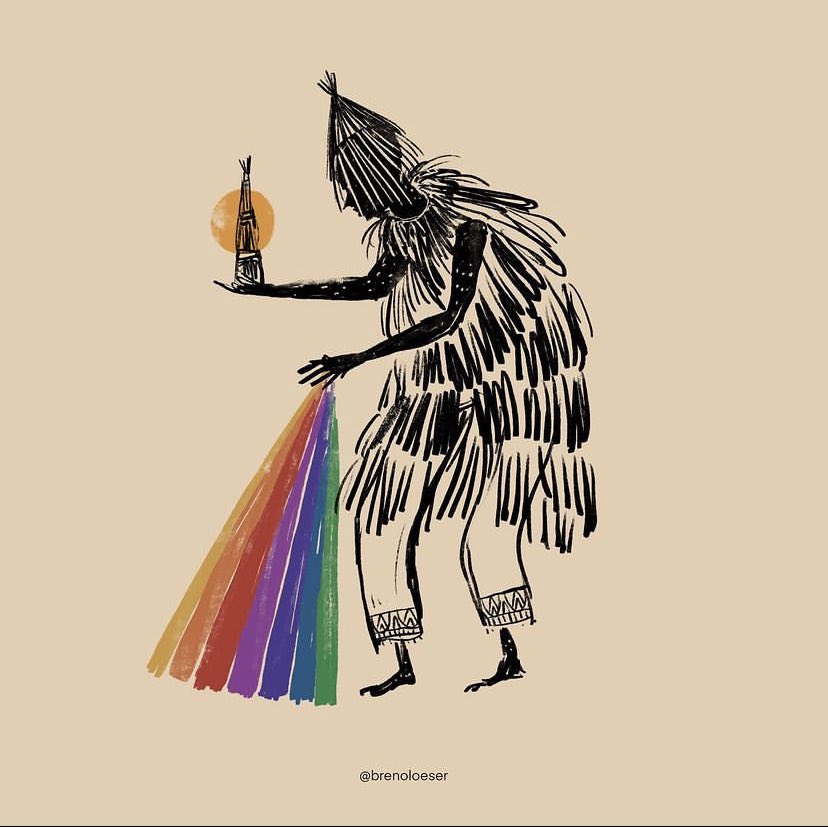 obaluaê está tirando o que te fere para te dá o que te cura 🍿♥️