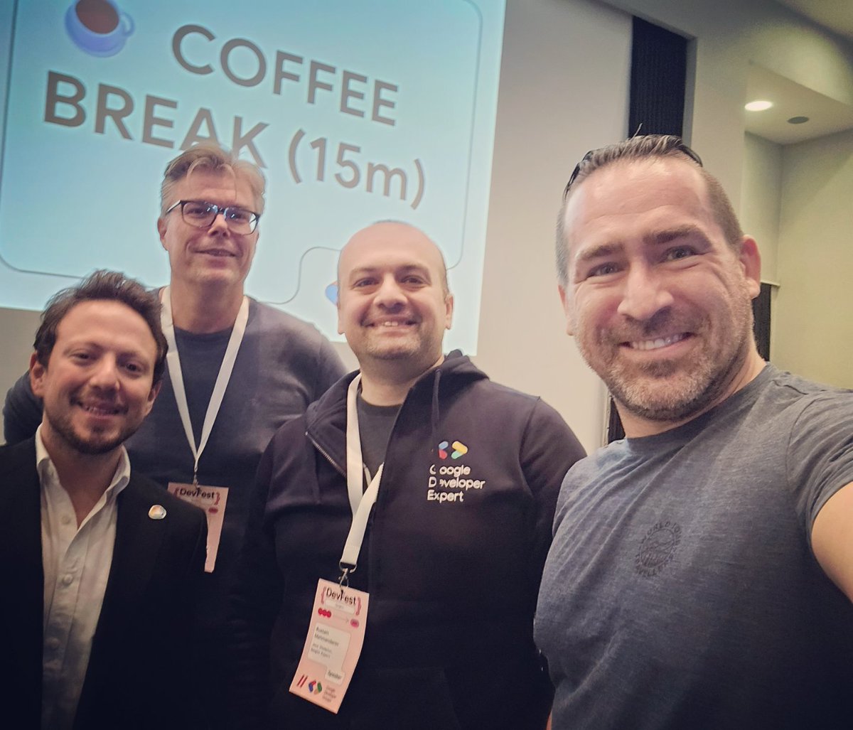 fooctrl's tweet image. It was a pleasure speaking at Google DevFest Sarajevo at the UNITIC amphitheater in front of 300 people.

Great seeing familiar faces, meeting new ones, and catching up with fellow Google Developer Experts (GDEs).

Thanks to the organizers for a great event, until next time ✌️