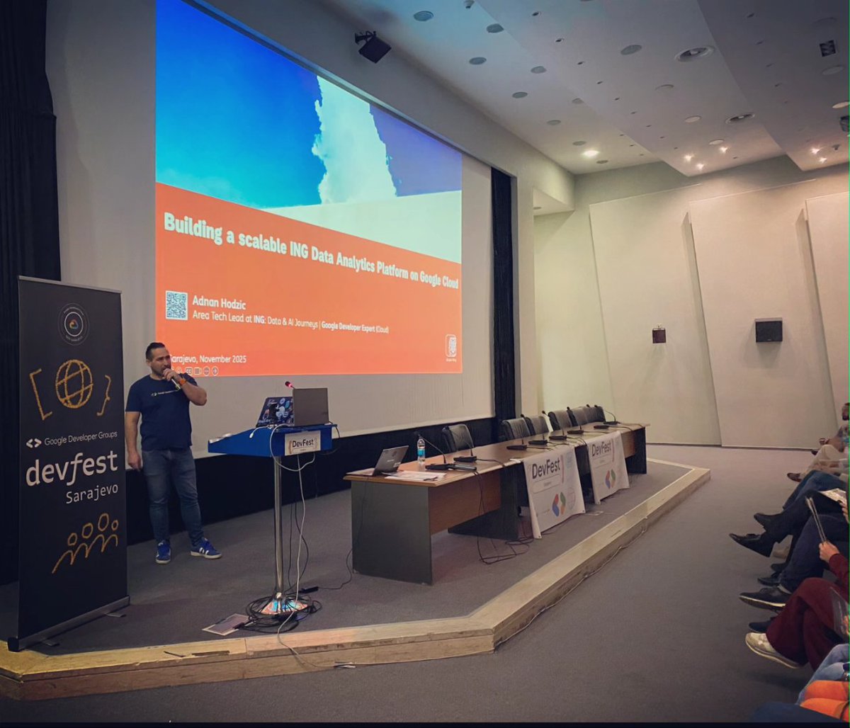 fooctrl's tweet image. It was a pleasure speaking at Google DevFest Sarajevo at the UNITIC amphitheater in front of 300 people.

Great seeing familiar faces, meeting new ones, and catching up with fellow Google Developer Experts (GDEs).

Thanks to the organizers for a great event, until next time ✌️