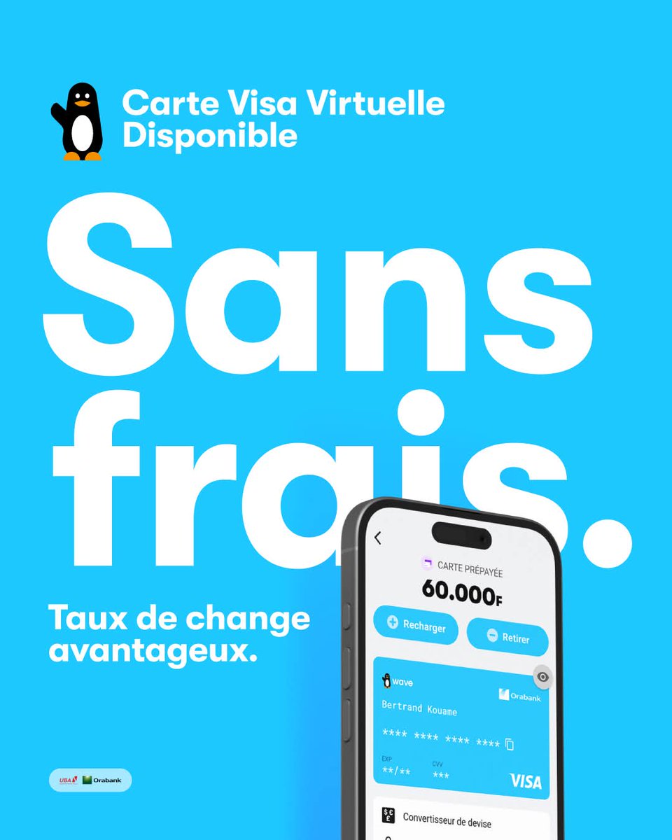 🚨🇨🇮🔥 Bonne nouvelle pour les utilisateurs Wave ! 
La carte Visa virtuelle <a href="/wave_ci/">Wave Côte d'Ivoire</a> est enfin dispo POUR TOUS LES UTILISATEURS en Côte d’Ivoire !

👉🏾 Vous pouvez faire vos achats en ligne facilement, "sans stress et avec des taux de change avantageux".

📍Activez votre