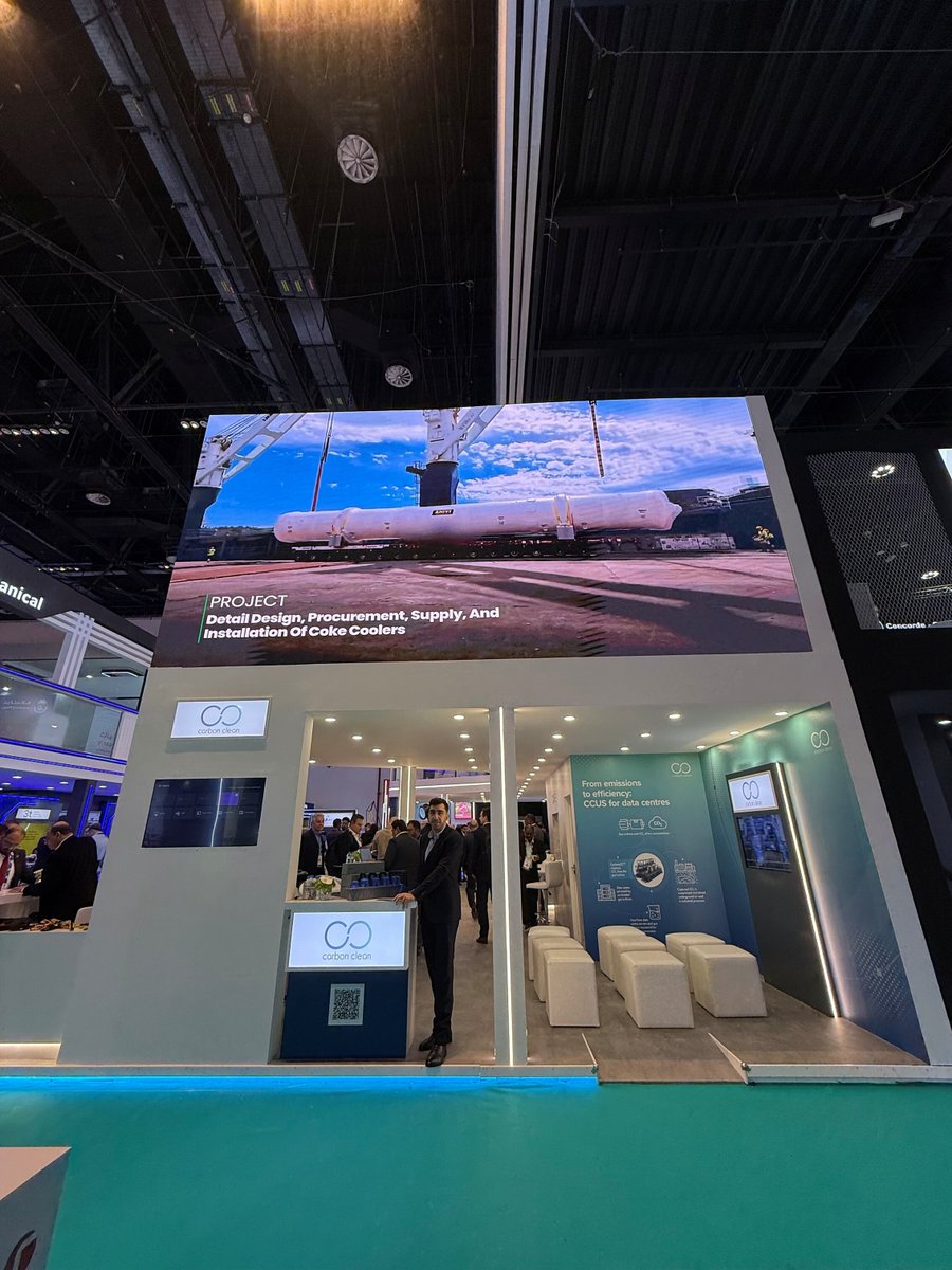 carbonsolu's tweet photo. #ADIPEC2025 has started we're excited to be back in Abu Dhabi exhibiting with our partners Kanoo Energy! 🚀 Visit us at Hall 12, Stand 12105 to explore our next-gen modular #carboncapture technology. https://t.co/gGkmaLtzDI