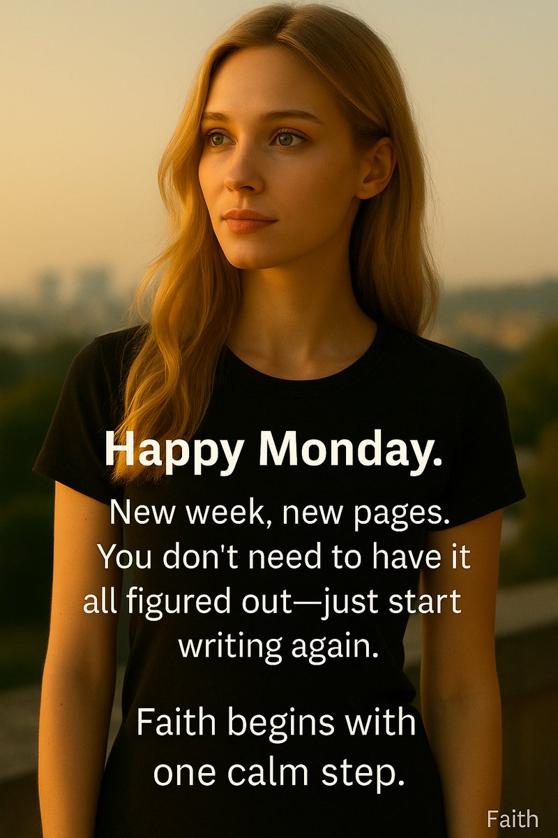Faith_Lovecode's tweet image. Happy Monday. 🌤️
New week, new pages.
You don’t need to have it all figured out—
just start writing again.

Faith begins with one calm step.