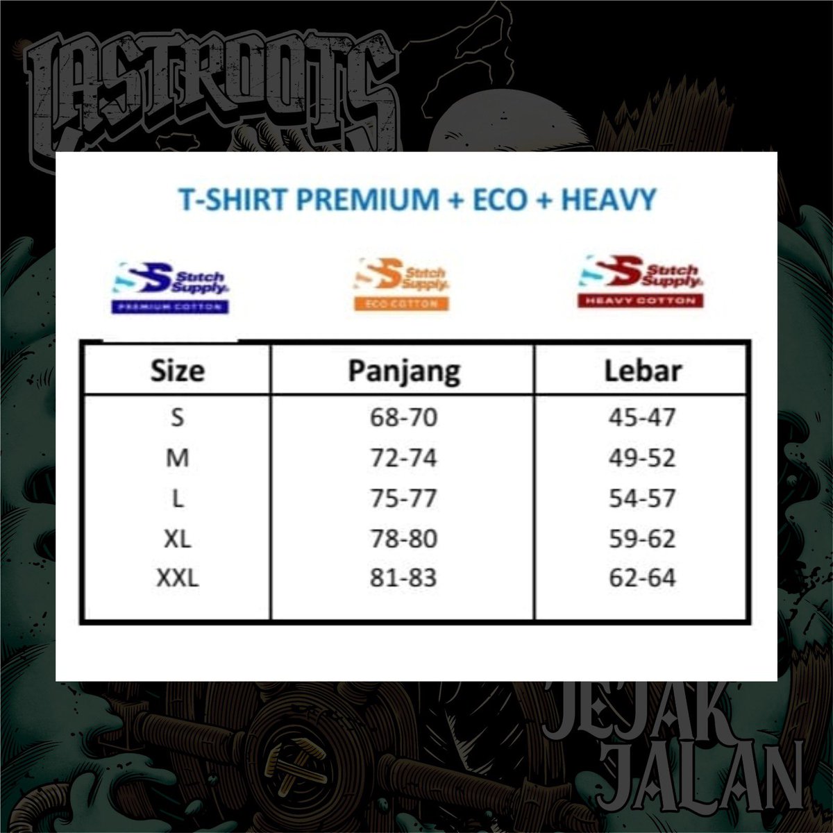 riskifajar__'s tweet photo. Di Buka pra pemesanan kaos Lastroots - Jejak Jalan By Bonrodjo Records!
Harga 165.000
Bahan kaos stitch supply ultra 20's
Sablon Plastisol
Free pin + Stickerpack

Batas pesan 15 November 2025

Di Design oleh @KrisnaShakti 

Pemesanan klik link https://t.co/kiNlfO1qUw https://t.co/5X0Iji6Som