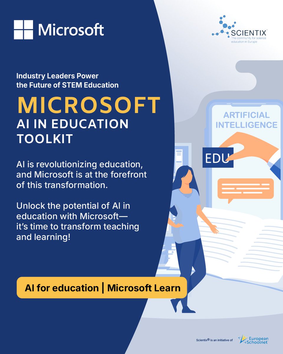 stemalliance_eu's tweet image. 📚 Have a hard time managing lesson plans and staying organised? 🎉 Meet your new #AI bestie, @MSFTCopilot! 🦸‍♀️ It’s like having a personal assistant who needs no lunch breaks!
Discover our tools: bit.ly/SCX-Industry-b…
#Scientix #STEMAlliance #MicrosoftCopilot