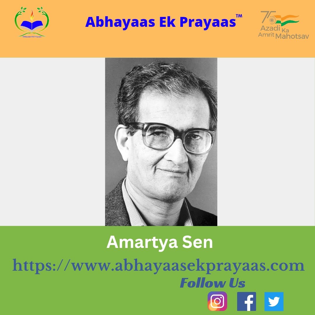 ek_prayaas's tweet image. &quot;Tribute to Nobel Laureate Amartya Sen! His groundbreaking work on welfare economics &amp;amp; development has reshaped our understanding of poverty &amp;amp; inequality. A true champion of social justice &amp;amp; human well-being #AmartyaSen #NobelLaureate #EconomicsForAll&quot;