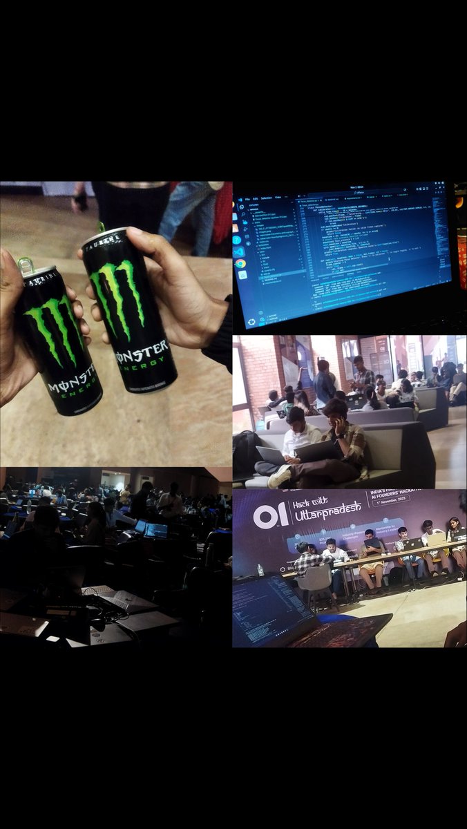 Aatmik99's tweet image. Survived my first hackathon! ☕💻 Zero sleep, infinite bugs, and the best experience ever.
 #HackathonLife #FirstHackathon