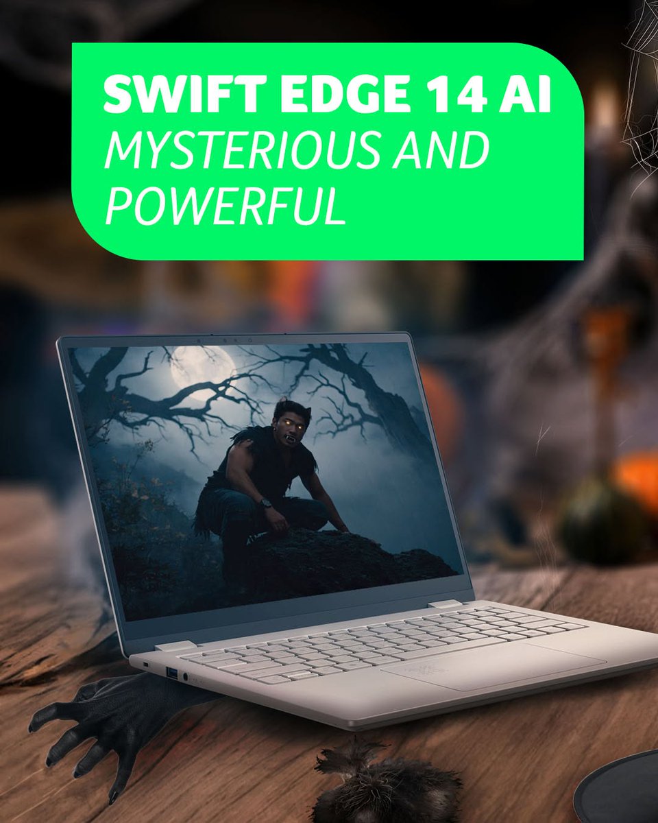 AcerFrance's tweet image. Le #AcerSwiftEdge14AI, le #AcerSwiftX14AI ou le #AcerSwiftGo14AI ?
Quel ordinateur portable #AcerSwiftSeries correspond le mieux à votre ambiance d&apos;Halloween ?

Dites-le nous dans les commentaires  ⬇️ 👀