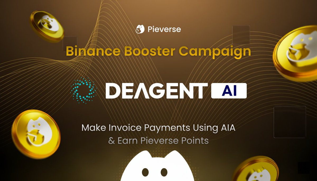 Utility, on-chain.

DeAgentAI is joining the <a href="/pieverse_io/">pieverse</a>  Timestamping Alliance, integrating $AIA for verifiable on-chain invoices &amp; receipts.

This is real token utility, proven on-chain.

Alpha: Pay an invoice w/ $AIA on Pieverse via <a href="/BinanceWallet/">Binance Wallet</a>  to earn Booster rewards +