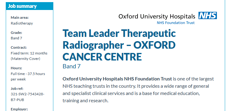Thames Valley & Wessex Radiotherapy Network tweet media