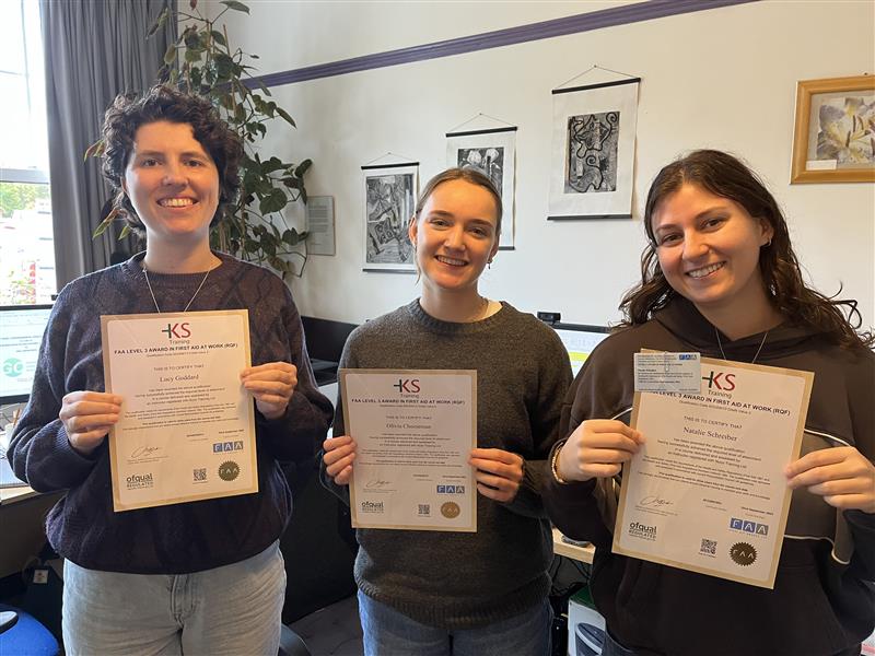 Congratulations to Lucy, Libby &amp; Natalie on successfully completing their Level 3 First Aid at Work (FAW) course.
#firstaid #planning #development #contaminatedland #environment #contruction #housing #geotechnical