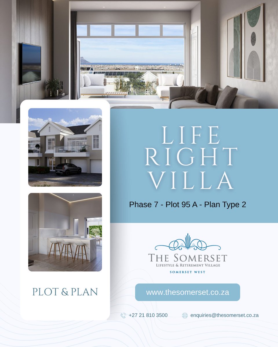 #PlotAndPlan (Phase 7 - Plot 95 A - Plan Type 2) Discover the premium Somerset Lifestyle with a stunning garden, scullery, and elevator! More info: ow.ly/rAOb50X6V1e #HighEndProperty #PremiumRetirementVillage #LuxuryLiving