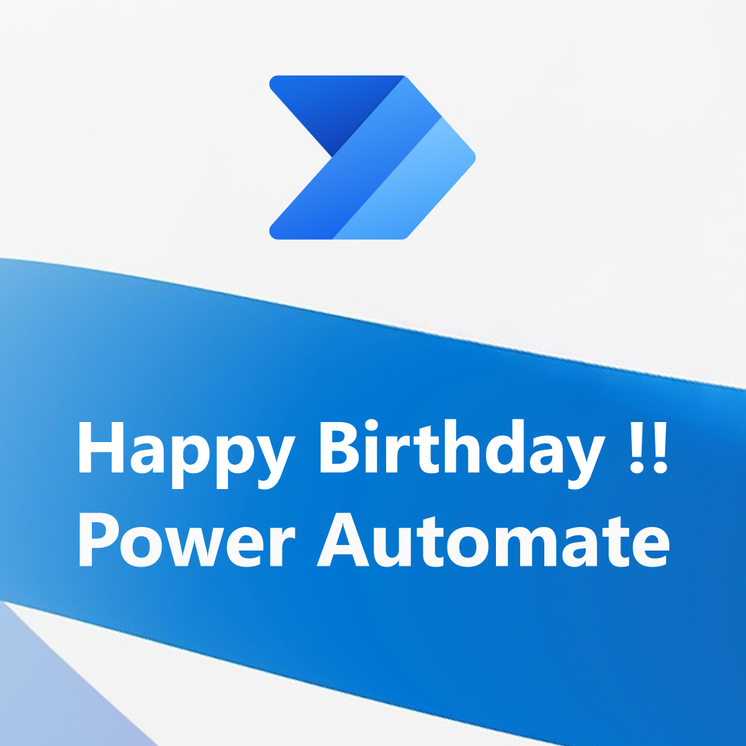 mskkpr's tweet image. ＼🎂今日は Power Automate のお誕生日！🎉／

Microsoft Flow としてリリースされた後、2019 年には現在の名称 #PowerAutomate となり、ローコードと #AI の力でビジネス プロセスの自動化・最適化を実現しています✨

「これ便利だった！」という使い方を、ぜひリプライで教えてください👂