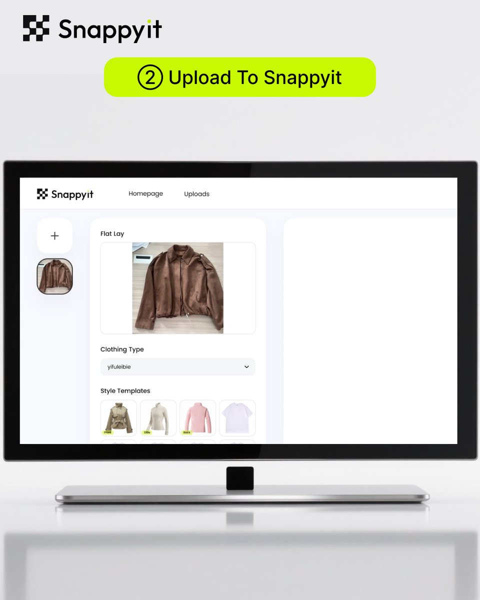 LoveSnappyit's tweet photo. Turn flat product shots into stunning 3D visuals in 3 steps:

1️⃣ Upload your flat images
2️⃣ AI generates ghost mannequin photography
3️⃣ Download &amp; use for your store

Sell smarter &amp; faster with pro 3D product shots! 🚀 #GhostMannequinPhotography #EcommerceAI #FashionTools https://t.co/F7gARD98ID