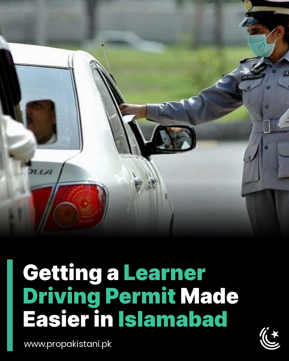 ProPakistaniPK's tweet image. The Islamabad Traffic Police (ITP) has introduced a new facility to make obtaining learner permits more convenient for citizens, following the directives of Inspector General

Read More:  propakistani.pk/2025/11/03/get… 

#Islamabad #DrivingLicense #LearnerPermit