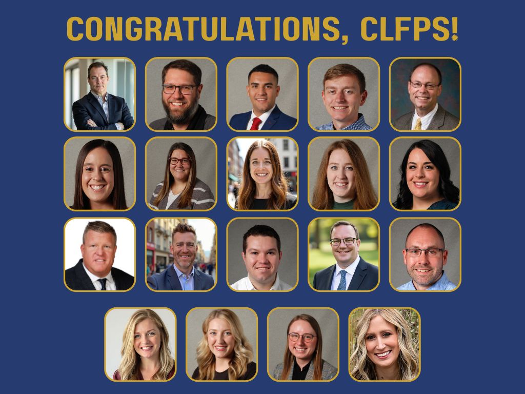 CLFP_Foundation's tweet image. We are pleased to kick off a new month by celebrating our newest CLFPs. Please join us in welcoming our most recent members and congratulating this cohort on their accomplishment earning the CLFP letters! Meet everyone here: buff.ly/BeaTdW7
