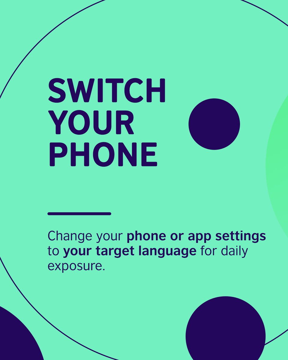 BritishCouncil's tweet image. Learn a language faster through immersion. Every tap on your phone can become a small learning moment. 📱 

#LanguageHack