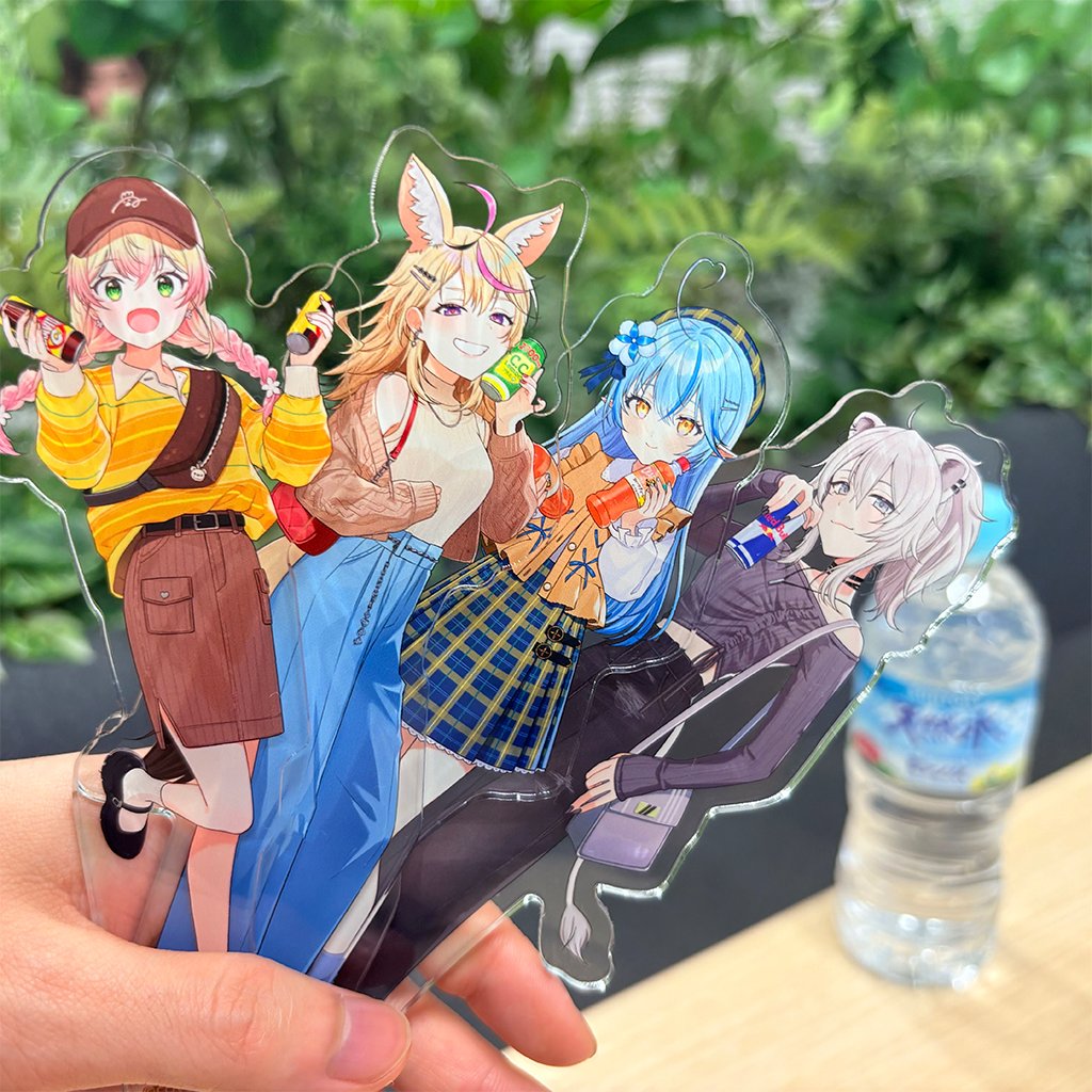 ねぽらぼ ×サントリー自販機キャンペーンのアクリルスタンド