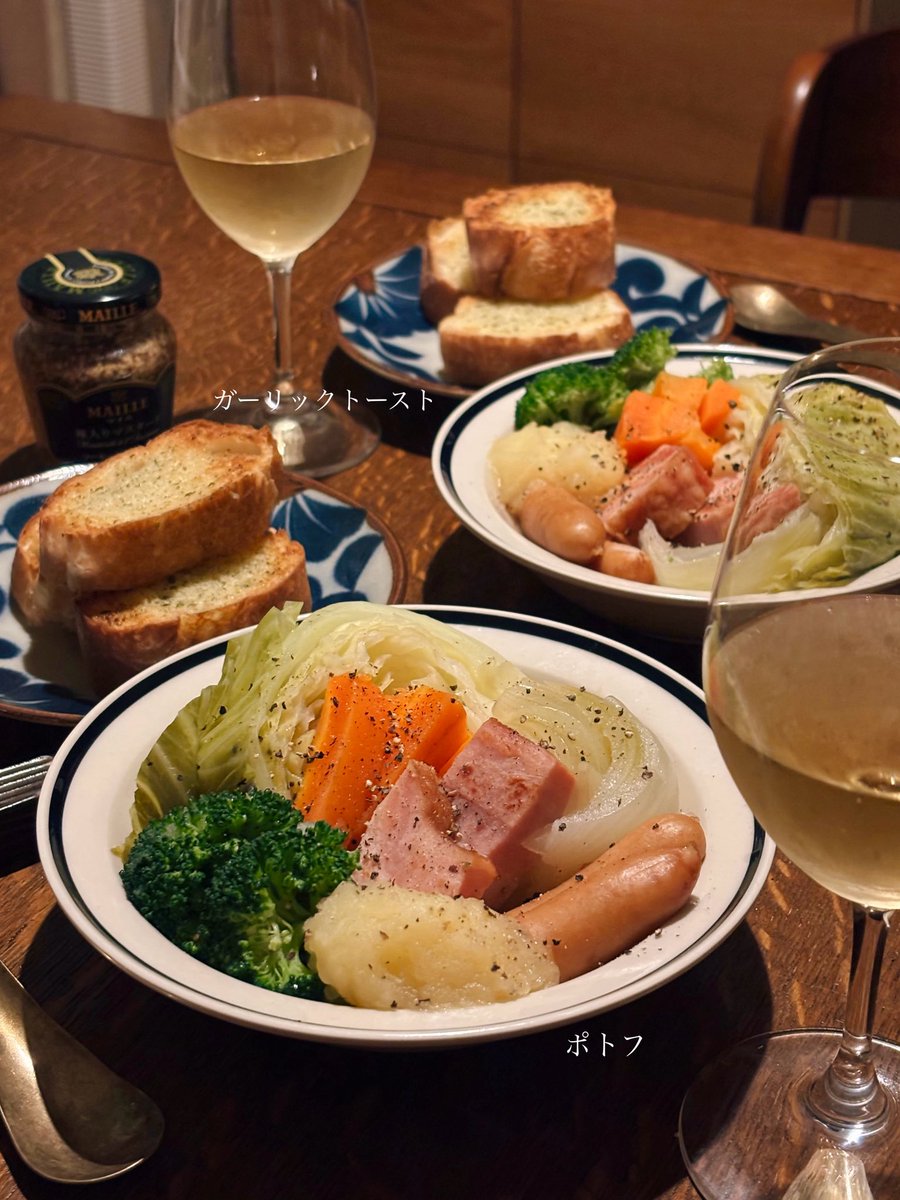 今夜は土鍋でポトフ♩