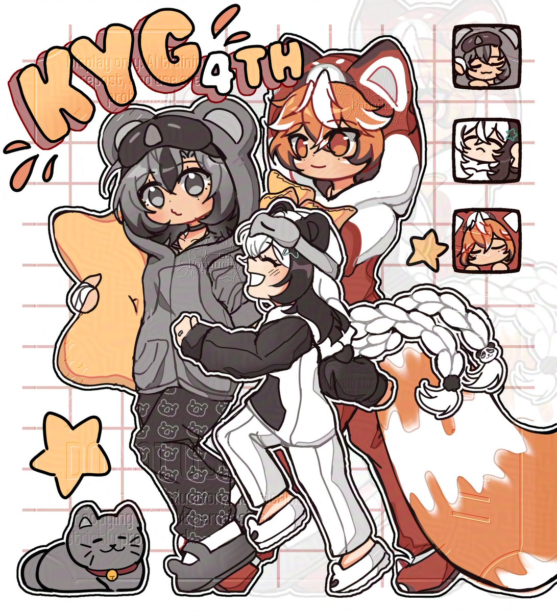 [KYG4TH]
Happy 4th anniversary, <a href="/kuyangtist/">𝐾𝑢𝑦𝑎𝑛𝑔𝑡𝑖𝑠𝑡</a>! 😼🎉

#KYG_4thanniversary #pochiverse