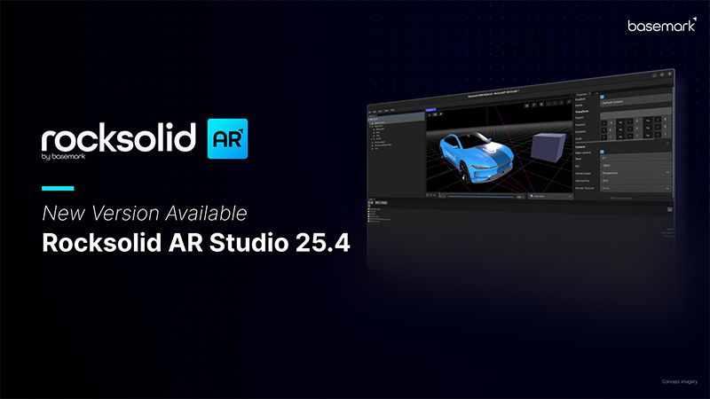 BasemarkLtd's tweet photo. Rocksolid AR Studio 25.4 is here! Photorealistic materials and true 3D depth are now part of the latest release.
✅ Physically Based Rendering for lifelike visuals
✅ Stereoscopic rendering for HUDs &amp; #AR glasses
✅ Dynamic resource allocation

Learn more: https://t.co/5Ker8pQBQS https://t.co/Jhl1eC6wl3