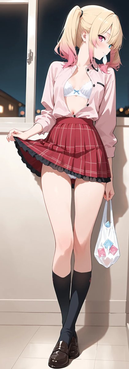 買ってきたよ…
甘～いデザートの時間、一緒にどう？🍰
（タップして確認してね✨）

#AIイラスト