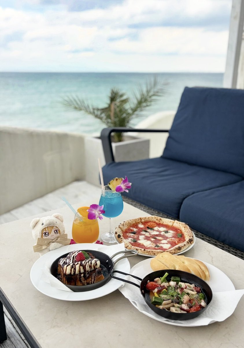 海風と波の音が心地よかった