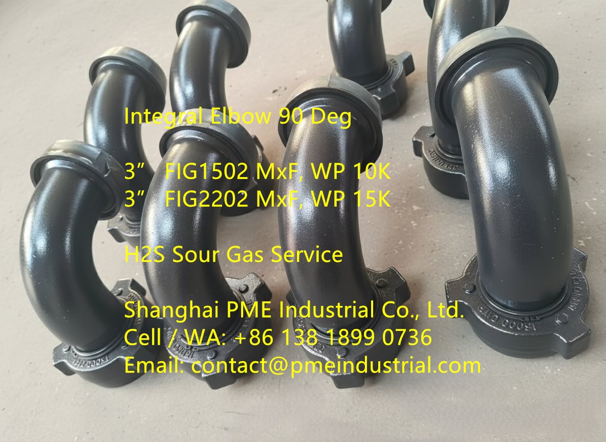 sh_pme's tweet image. Integral Elbow 90 Deg
3” FIG1502 MxF, WP 10K
3” FIG2202 MxF, WP 15K
H2S Sour Gas Service

pmeindustrial.com/15000-psi-fig2…

Email: contact@pmeindustrial.com

#IntegralElbow #H2SServiceEquipment #15000PsiFitting #FIG2202FIG1502Flowlines #HighPressureSwivelJoint #SoutheastAsiaOilGas