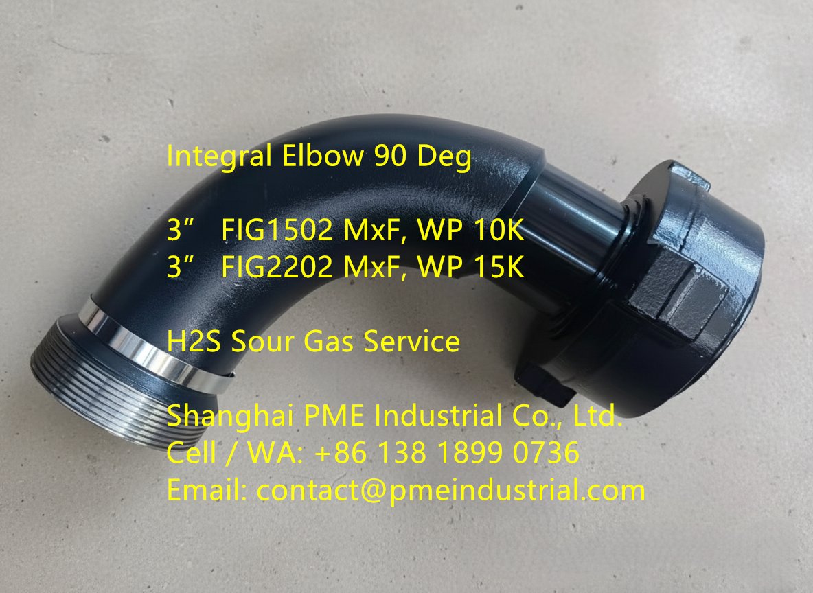 sh_pme's tweet image. Integral Elbow 90 Deg
3” FIG1502 MxF, WP 10K
3” FIG2202 MxF, WP 15K
H2S Sour Gas Service

pmeindustrial.com/15000-psi-fig2…

Email: contact@pmeindustrial.com

#IntegralElbow #H2SServiceEquipment #15000PsiFitting #FIG2202FIG1502Flowlines #HighPressureSwivelJoint #SoutheastAsiaOilGas