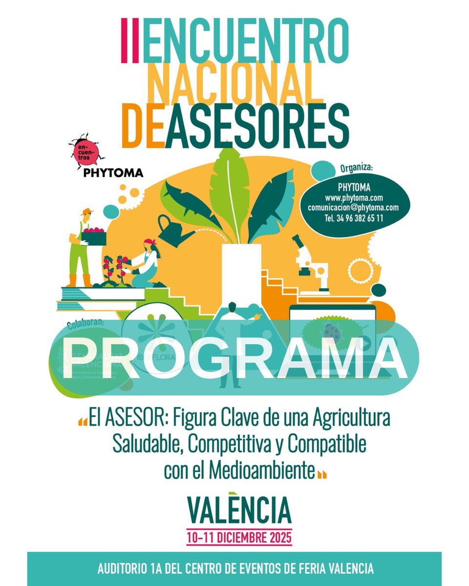📢📃Consulta el PROGRAMA definitivo del #IIEncuentroAsesores, que los próximos 10 y 11 de diciembre reunirá a todo el sector en el Centro de Eventos de Feria Valencia: live.eventtia.com/es/encuentroas…