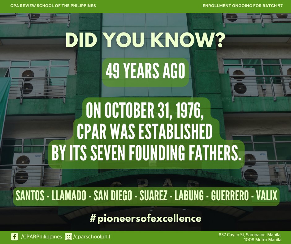 cparschoolphil's tweet image. 49 years in the making. #CPAR