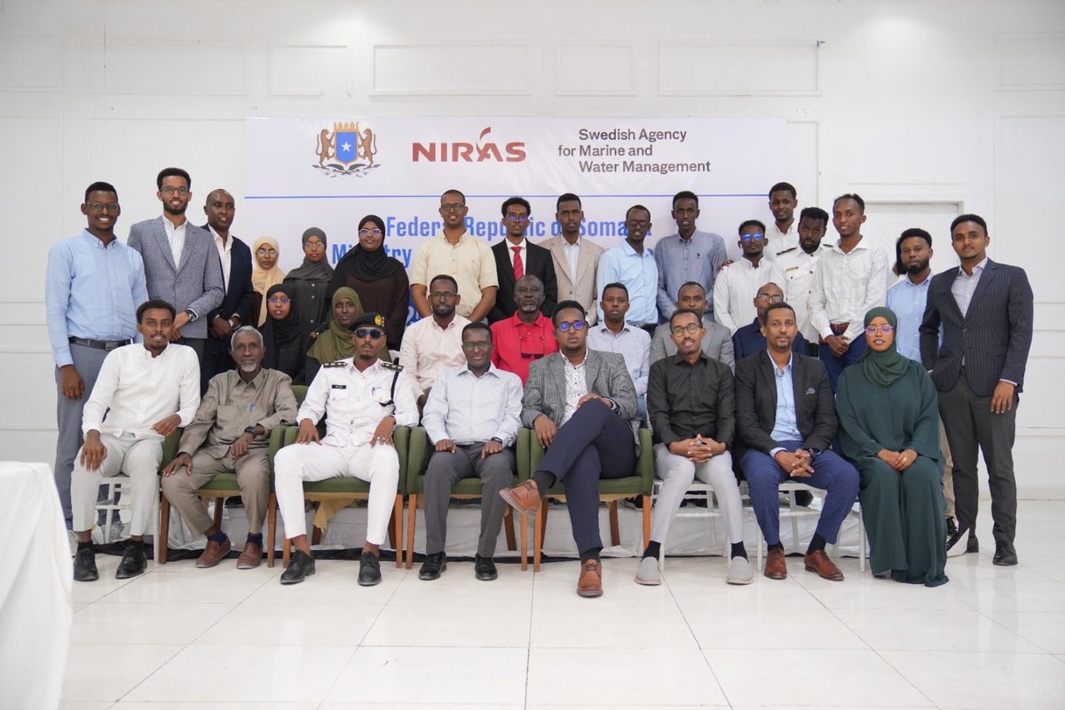 MFBESomalia's tweet photo. The Ministry @MFBESomalia, in collaboration with NIRAS, held the 2nd National Marine Spatial Planning (MSP) Workshop under the ITP. The workshop strengthened national collaboration on the sustainable management of Somalia’s marine and coastal resources. https://t.co/tAo93H9HVL