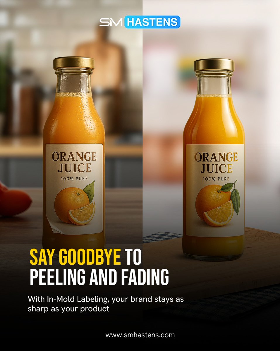 smhastens's tweet image. No more peeling, no more fading — just perfect labels that last! 💪✨
With In-Mold Labeling by SM Hastens, your packaging stays as fresh and flawless as your product inside. 🍊📦

#SMHastens #InMoldLabeling #DurablePackaging #SmartLabeling #PackagingInnovation #LabelDesign