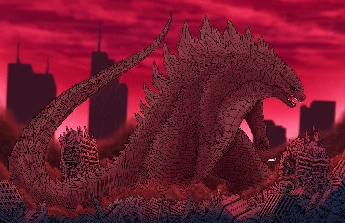 kevrayval's tweet image. Happy Godzilla Day!  

Sharing some of the fanart I&apos;ve done of the King of the Monsters, my idol and role model jk haha.  

#godzilladay #kaiju #gojira #godzilla #fanart #godzilladay2025 #monsterverse #daikaiju #fanart #artph