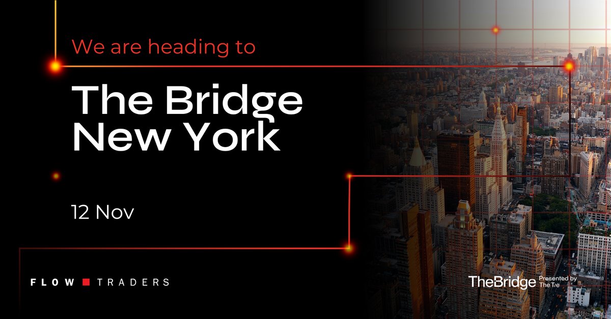 FlowTraders's tweet image. The team will be heading to The Bridge in New York. 🇺🇸

A fantastic opportunity to connect with industry leaders and explore innovative ideas in the blockchain world. We&apos;re eager to contribute to the vibrant discussions on the future of crypto. 

See you there! 🌟