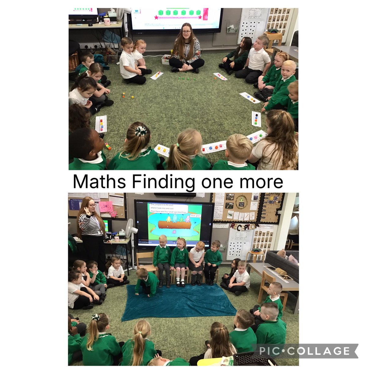 CaldiReception's tweet image. In maths we have been finding one more than a number up to six. We enjoyed being the speckled frogs 🐸 to help us count.
@CaldiPrimary @LiftSchools @vianclark @ArkCurriculum @nigel_whittle @MbroCouncil @centre_right_