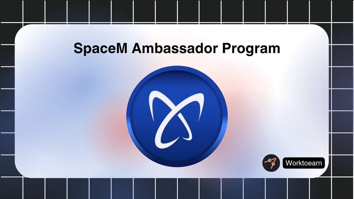 worktoearn_en's tweet image. SpaceM Ambassador Program

✨ Rewards: Monthly $USDC

Who Can Join:
- Creators
- Community Builders
- Educators
- Moderators
- Advocates

Tasks:
- Expand SpaceM’s global community presence
- Promote the Core NFT and onboard new holders
- Increase awareness around $SPCM and…