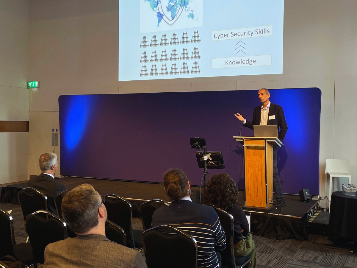cy_bok's tweet photo. And we’re off! 🚀

Awais is opening the showcase with some fresh CyBOK updates and a sneak peek into our future as a Community Interest Company (CIC). The next chapter starts now! 🔐✨

#CyBOK #CyberSecurity #CyberCommunity #CIC #Innovation #EdinburghEvents #DynamicEarth https://t.co/V9h8DfvLXZ