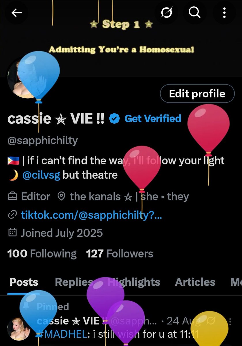 balloons !! &amp; since it's my bday, i would like to ask everybody to donate for my flight to d lunt to watch dbh !! thank you x